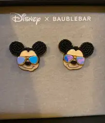 Disney x  Mickey Mouse Sunglasses Summer Crystal Earrings