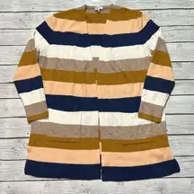 MADEWELL Kent Striped Cardigan sz M