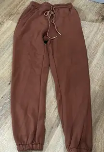 Shein brown jogger sweatpants. xs