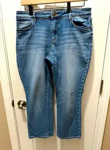 LOFT curvy kick crop jeans size 8/29