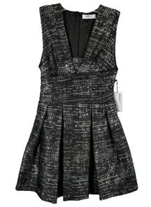 Bailey 44‎ Size 0 Dress Keep On Dreaming Metallic Silver Gray Sequins NWT 1458