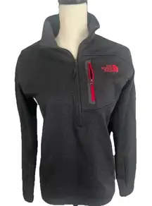 The Northface Canyon Lands 1/2 Zip Pullover Polartec Fleece Embroidered Small