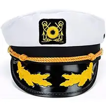 Adjustable Kangaroo's Yacht Captain Hat, Cotton