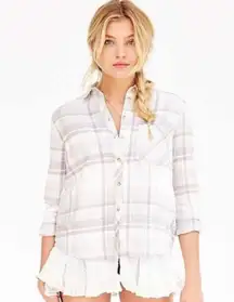 Urban Outfitters BDG oversized Lace Trimmed Flannel