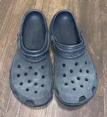 Crocs navy blue rubber ortho arch support washable nursing clogs