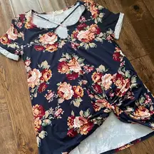 Floral Twistknot Boutique Top