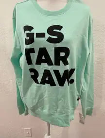 G-Star Raw Mint Crew Neck Sweater Size Large Unisex Street Wear Bold Statement