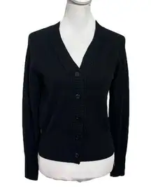 Everlane Recycled Cashmere Wool Cardigan Long Sleeves Sweater Black Size XS