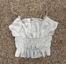 Boutique white cropped top