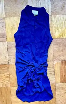 3.1 Phillip Lim cobalt blue tie waist minidress sz 2