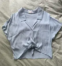 Aritzia Wilfred Tie Front Blouse