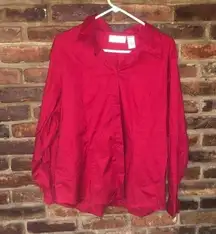 Chadwicks Vintage 90's Red Button Down Shirt Women's Size 18W