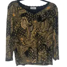 Carducci Vintage 90s Women's Medium Witchy Grunge‎ Whimisogh Forest Fairy Top