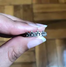 Sterling Silver Crown Princess Ring