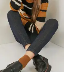 Anthropologie Pilcro Jeans Shimmer 25 Dark Wash High-Rise Skinny Stretch Jegging