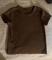 Brown John galt baby tee