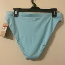 New NWT Nike Essential Women's High-Waist Swim Bottom Teal Blue Size‎ Large
