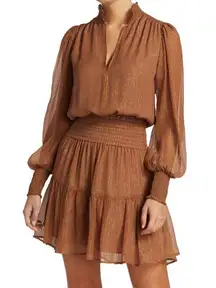 A.L.C. Silvie Smocked Mini Dress