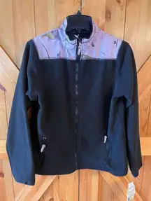 Mossy Oak Performance Fleece/Camo Womens Size Large Jacket Zips Up nwt (2714)