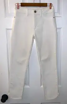 DL1961 White Denim Bardo High Rise Cropped Lenox Jeans