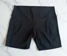 CATHERINE MALANDRINO Black Bike Workout Shorts Size 3X NEW with tags