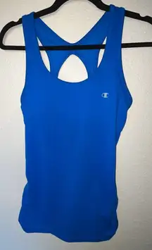 Champion Women’s Athletic Built in Padded Sports Bra Tank Cobalt Blue SIZE S