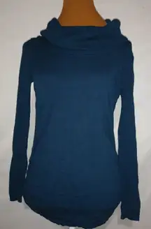 Its Our Time XL Turtleneck Deep Teal  Long Thin Knit Top