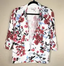 Christopher & Banks Floral button up cardigan S