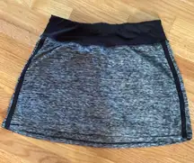 RBX Gray Heathered Athletic‎ Skort Tennis Skirt Gray Black Spacedye Pickleball