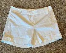 White House Black Market white trouser shorts