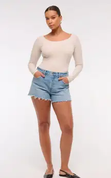 Abercrombie Shorts Curve Love High-Rise Cut-Off