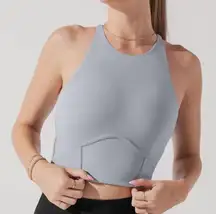 Popflex Cleo Corset Crop Bralette - Blue Stone