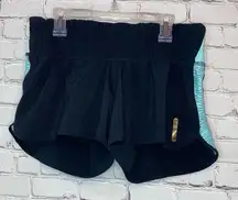 Pearl Izumi Black & Turquoise Athletic Shorts