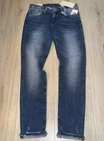 Bridge by gly mid rise ankle skinny Women's Blue Jeans denim