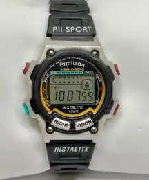 Vintage Armitron All Sport  kids/women 45/6821 Digital Day Date Alarm Chrono