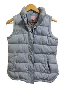 Joules Women's Eastleigh Padded Lined Front Zip Light Blue Vest Jacket‎ Size 6