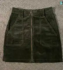 Army Green Jean Skirt