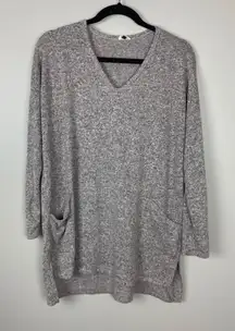 BKe oversized grey top small