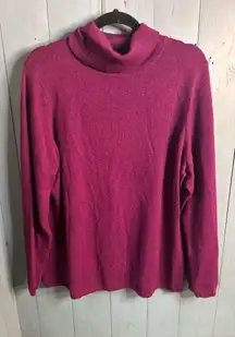 Charter Club 100% Cashmere Rich Purple Turtleneck Sweater | Size 2X