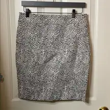 Rachel Zoe leopard pencil skirt size 8