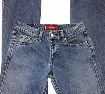 Levi's  size 7 junior super low blue jeans