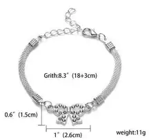 Silver Butterfly Charm Bracelet