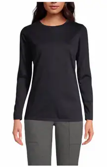 Lands’ End LS Cotton Crewneck