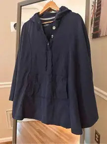 Lane Bryant Poncho Hoodie Size 20 Blue