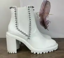 Jessica Simpson Demmie Bright White Women's Ankle Boot Size 6 #B1158