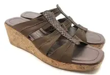 Donald J Pliner Clare cork platform slide sandals