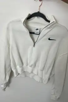Nike Cropped Zip Up Sweatshirt