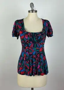 Marc by Marc Jacobs Multi Color Babydoll Top