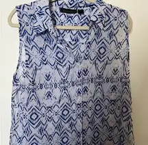 Bundle of Sleeveless Tops Blue 4 Size XL