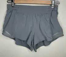 Lululemon Hotty Hot Lined Short 2.5" grey 8
